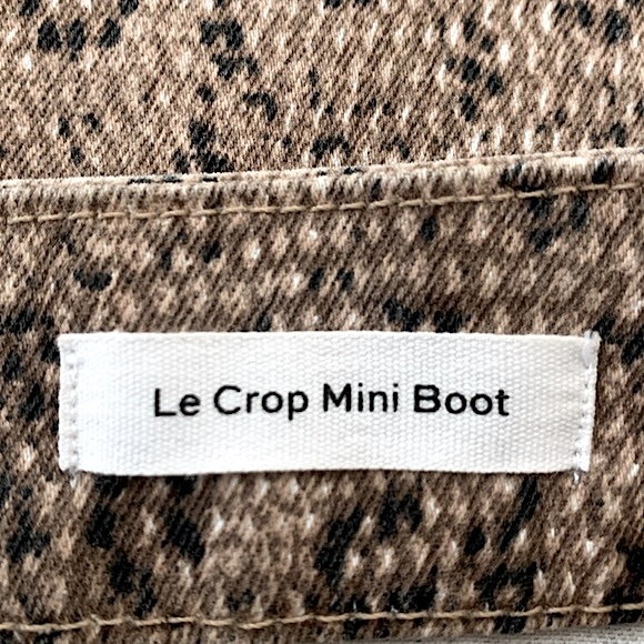 Frame Le Crop Mini Boot in python print - Picture 12 of 16
